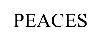 Trademark Logo PEACES