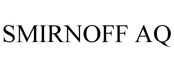 Trademark Logo SMIRNOFF AQ