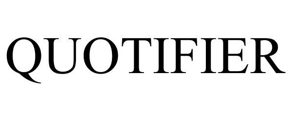 Trademark Logo QUOTIFIER
