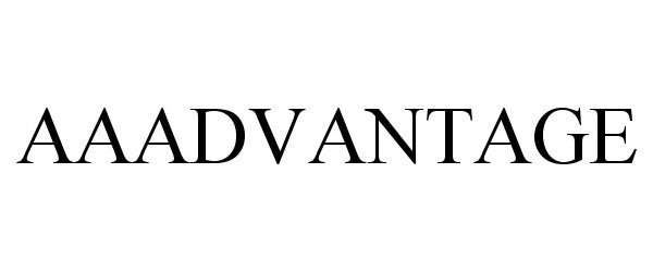 Trademark Logo AAADVANTAGE