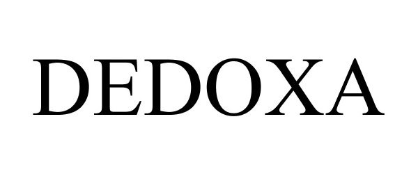 Trademark Logo DEDOXA