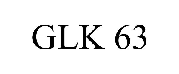  GLK 63
