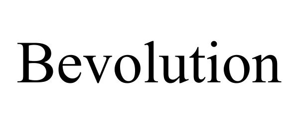 Trademark Logo BEVOLUTION