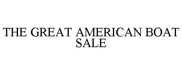  THE GREAT AMERICAN BOAT SALE