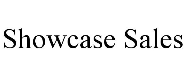 Trademark Logo SHOWCASE SALES