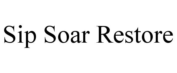  SIP SOAR RESTORE