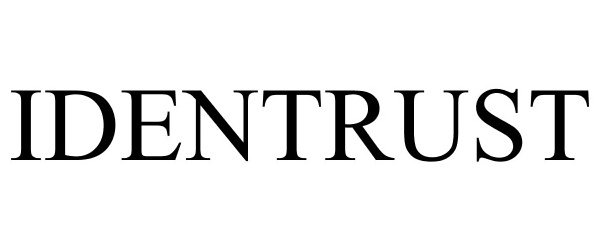 Trademark Logo IDENTRUST