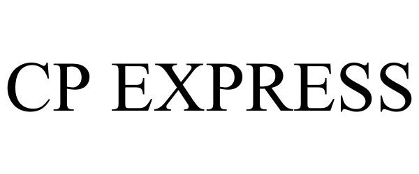 Trademark Logo CP EXPRESS