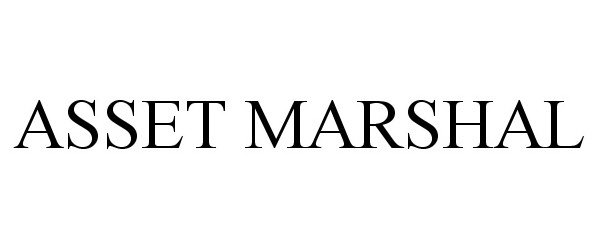 Trademark Logo ASSET MARSHAL