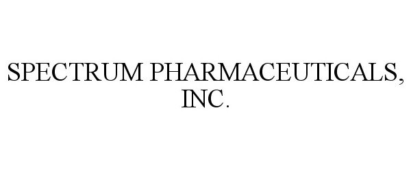  SPECTRUM PHARMACEUTICALS, INC.