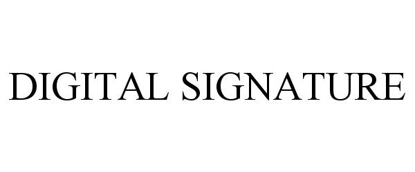  DIGITAL SIGNATURE