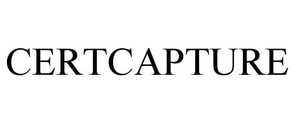 Trademark Logo CERTCAPTURE