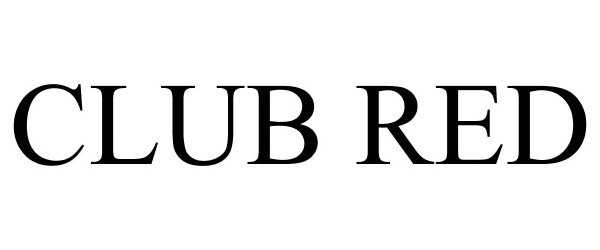 Trademark Logo CLUB RED