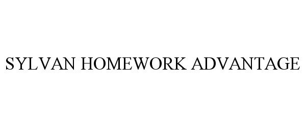  SYLVAN HOMEWORK ADVANTAGE