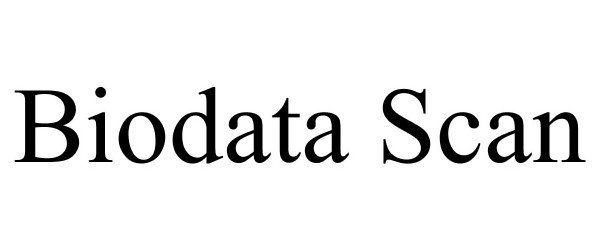 Trademark Logo BIODATA SCAN