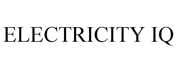 Trademark Logo ELECTRICITY IQ