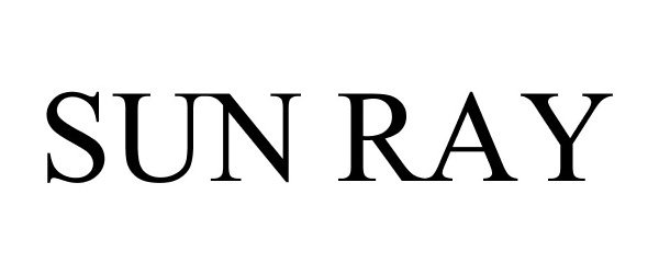 Trademark Logo SUN RAY