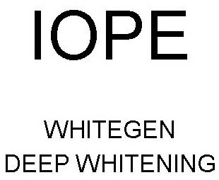  IOPE WHITEGEN DEEP WHITENING