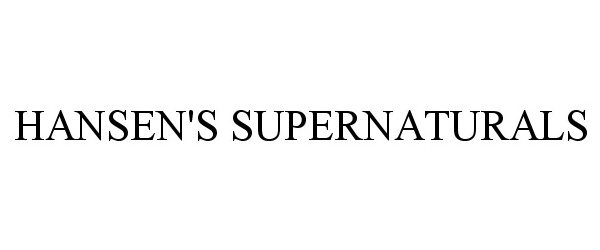  HANSEN'S SUPERNATURALS