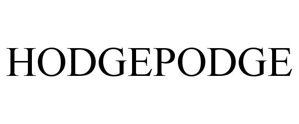  HODGEPODGE