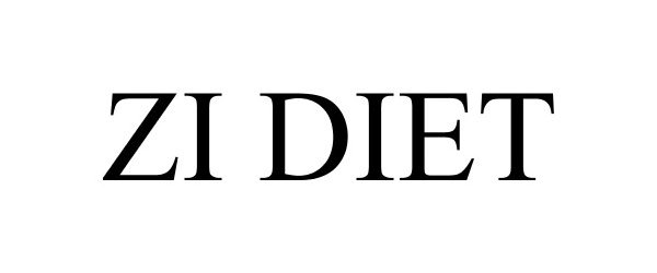 Trademark Logo ZI DIET