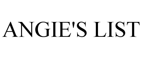 Trademark Logo ANGIE'S LIST