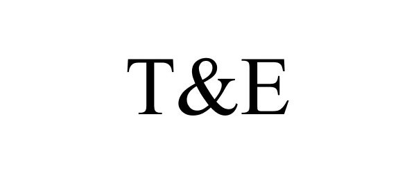 Trademark Logo T&E