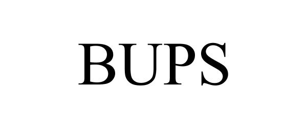 Trademark Logo BUPS