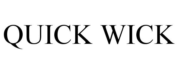 Trademark Logo QUICK WICK