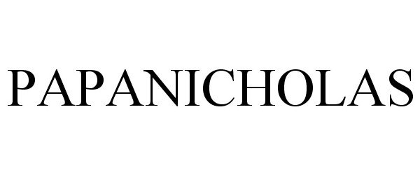 Trademark Logo PAPANICHOLAS