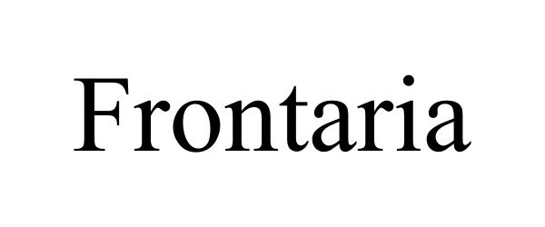 Trademark Logo FRONTARIA
