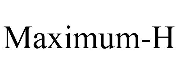 Trademark Logo MAXIMUM-H
