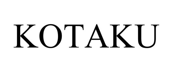 Trademark Logo KOTAKU