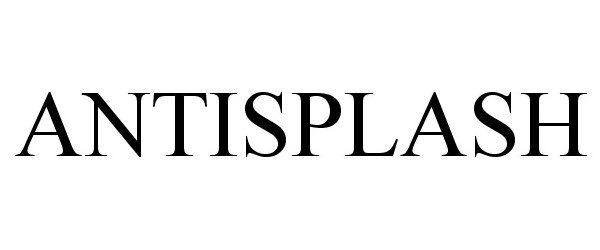 Trademark Logo ANTISPLASH