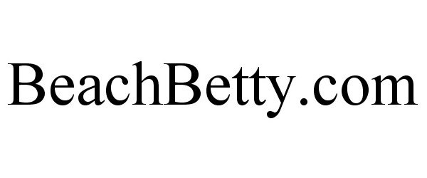 Trademark Logo BEACHBETTY.COM