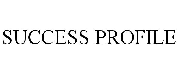 Trademark Logo SUCCESS PROFILE