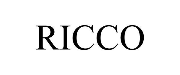 Trademark Logo RICCO