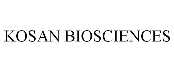  KOSAN BIOSCIENCES