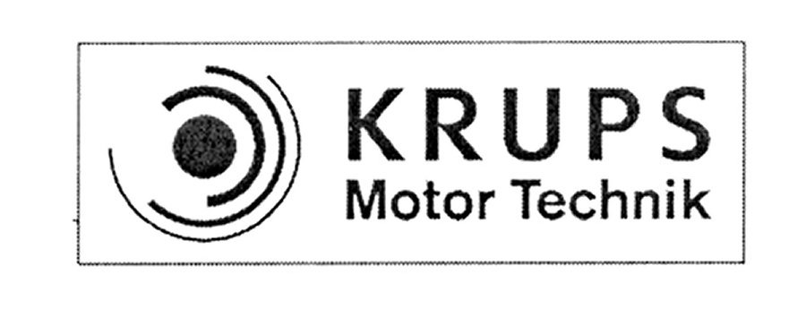  KRUPS MOTOR TECHNIK