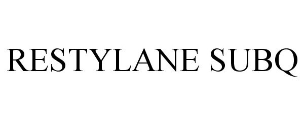 Trademark Logo RESTYLANE SUBQ
