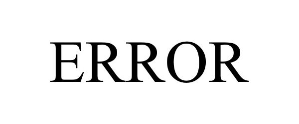 Trademark Logo ERROR
