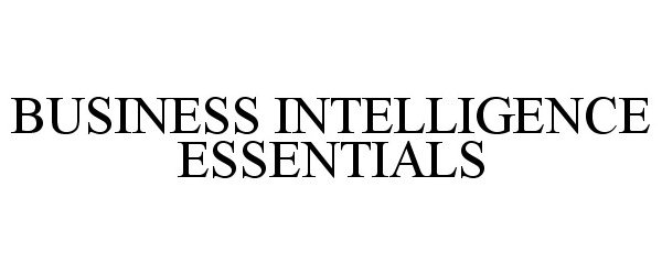  BUSINESS INTELLIGENCE ESSENTIALS