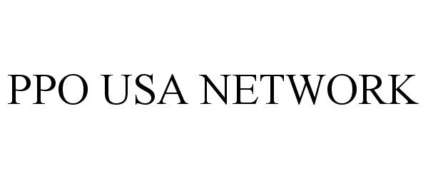 Trademark Logo PPO USA NETWORK