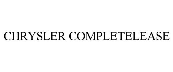 Trademark Logo CHRYSLER COMPLETELEASE