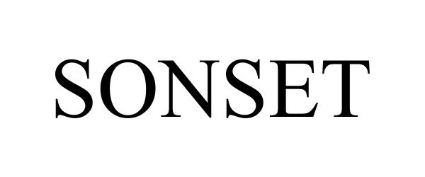 Trademark Logo SONSET