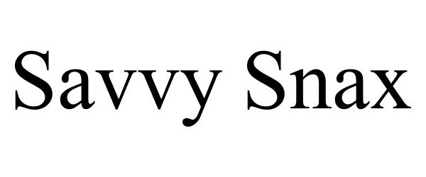 Trademark Logo SAVVY SNAX