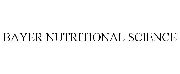  BAYER NUTRITIONAL SCIENCE
