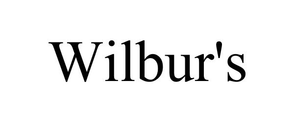 Trademark Logo WILBUR'S