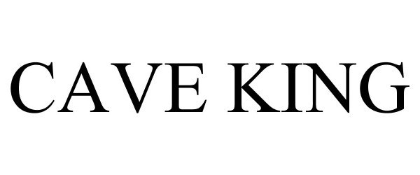 Trademark Logo CAVE KING
