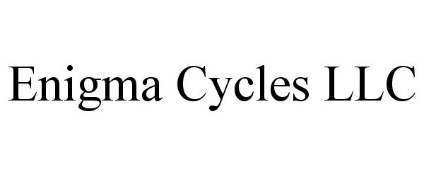 Trademark Logo ENIGMA CYCLES LLC